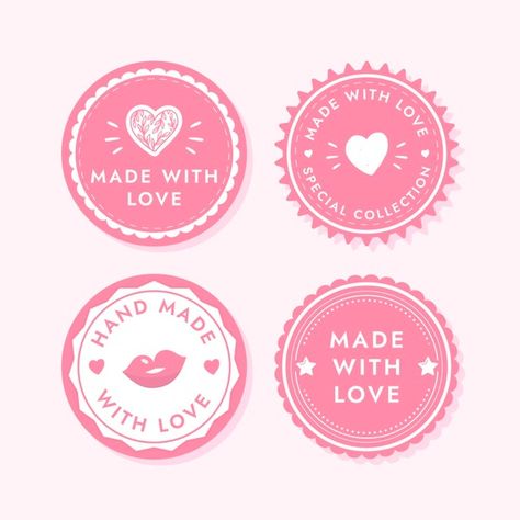 Hand drawn made with love labels set | Free Vector #Freepik #freevector #label #heart #love #badge Made With Love Labels, Wedding Badges, Heart Border, Love Label, Brochure Mockup, Love Stamps, Borders And Frames, Christmas Stamps, Vector Hand