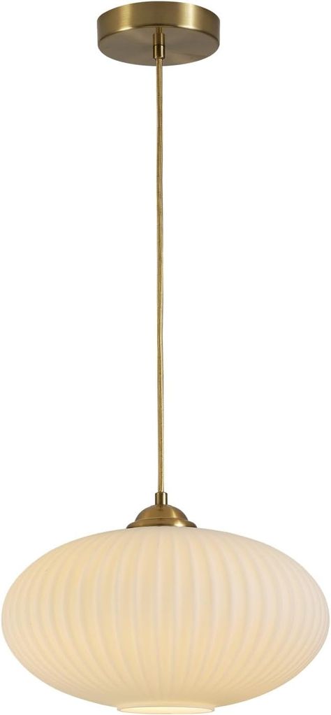 KCO Lighting Mid Century Modern Gold Globe Pendant Lighting Brushed Brass White Opal Glass Pendant Light Antique Farmhouse Single Hanging Kitchen Island Lighting Fixture - Amazon.com Brass Pendant Lights Kitchen, White Kitchen Light Fixtures, Globe Pendant Lighting, Mid Century Light Fixture, Hanging Globe Lights, Lighting Mid Century Modern, Antique Brass Pendant Light, Milk Glass Pendant Light, Lighting Mid Century