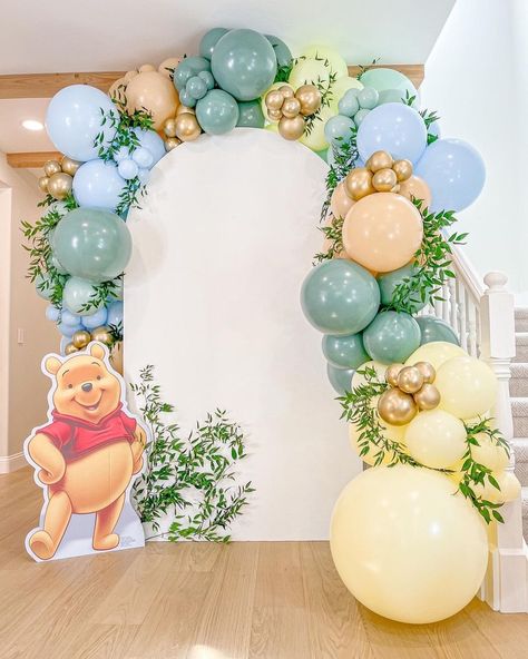 Hip Hooray Co. | Sacramento Balloons & Party Decor (@hiphooraycompany) • Instagram photos and videos Balloon Arch Neutral, Pooh Balloon Arch, Winnie The Pooh Balloon Arch, Winnie The Pooh Balloon, Pooh Balloon, Balloons Party, Balloon Arch, Party Balloons, Sacramento