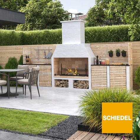 Schiedel UK | Your summer just got better, introducing The Kingham 🔥 🍔 Indulge in the epitome of outdoor #luxury with our exclusive Kingham Outdoor… | Instagram Outdoor Pizza Oven Area, Pizza Oven Outdoor Kitchen, Outside Fireplace, Outdoor Luxury, Outdoor Bbq Kitchen, Outdoor Sinks, Barbecue Area, Outdoor Oven, Outdoor Pizza Oven