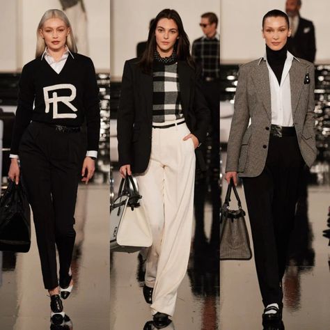 Ralph Loren Aesthetic, Ralf Loren, Fw 2022, Fall Aesthetic Outfit, Ralph Lauren Looks, Luxury Fashion Outfits, Beret Fashion, Conservative Outfits, Ralph Lauren Womens Clothing