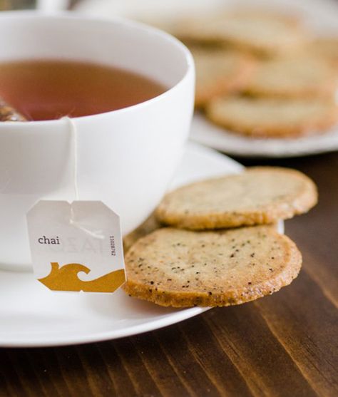 Better Be-Leaf It: 14 Tea-Infused Sweet Treats | Brit + Co. Chai Tea Cookies, Infused Sweets, Tea Cookies Recipe, Te Chai, Tea Cookies, Drink Tea, Chai Tea, Easy Cookie Recipes, A Cup Of Tea