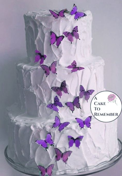 Products :: 34 1" edible butterflies lavender purple ombre wedding butterfly cake topper, cake butterflies, wafer paper butterfly cupcake topper Decorating Cake Pops, Pink Ombre Wedding Cake, Pink Ombre Wedding, Ombre Wedding Cake, Edible Butterflies, Wafer Paper Butterflies, Butterfly Cake Decorations, Butterfly Cupcake Toppers, Edible Butterfly