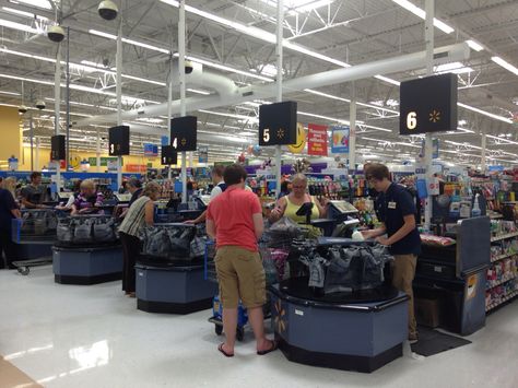 Inside Walmart at Checkouts #Walmart Walmart Nostalgia, Walmart Aesthetic, Walmart Store, Money Generator, Department Store, Pinterest Photos, Retail Store, Night Time, Interesting Art