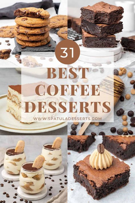 Cookies That Go With Coffee, Coffee Flavor Desserts, Coffee And Pastry Food Truck, Desserts With Espresso, Coffee Bar Recipes Desserts, Coffee Dessert Cups, Coffee Inspired Desserts, Desserts To Go With Coffee, Mini Coffee Desserts