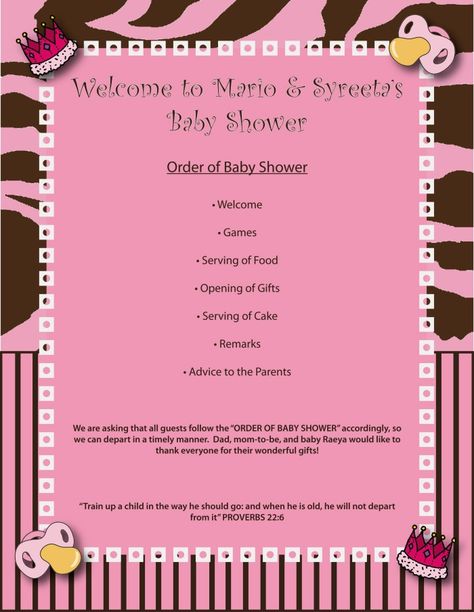 images of baby shower agenda | Baby shower program wallpapers Gender Reveal Itinerary, Baby Shower Itinerary Ideas, Baby Shower Program Ideas, Baby Shower Itinerary, Baby Shower Agenda, Baby Shower Program, Office Baby Showers, Baby Shower Party Planning, Baby Shower Prizes