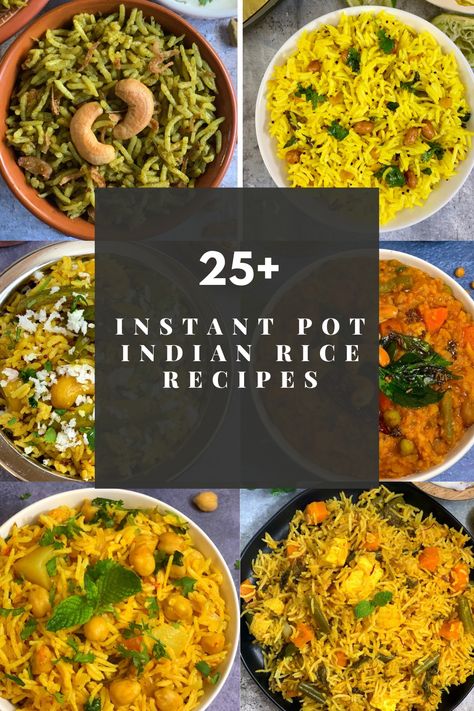 Rice Recipes Instant Pot, Vegan Rice Recipes, Instant Pot Rice Recipes, Vegetarian Curries, One Pot Rice Meals, Instant Pot Indian, Instant Pot Recipes Healthy, Vegetable Biryani Recipe, Vegetarian Rice Recipes