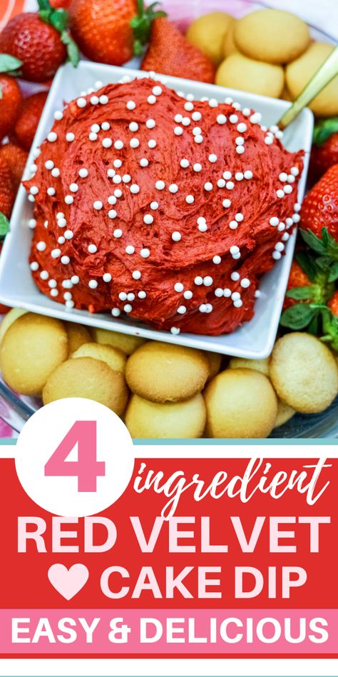 Red Velvet Cheesecake Dip, Red Colored Food, Valentines Dips, Red Party Snacks, Red Party Food Ideas, Valentine Finger Foods, Red Foods For Color Party, Red Snacks For Color Party, Red Party Food