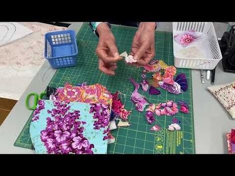 Collage quilting - welcome beginners - YouTube | Collage diy, Collage art projects, Quilting videos Quilt Collage Ideas, Fabric Collage Quilt, Fabric Collage Quilts, How To Collage Quilt, Quilt Collage Patterns, Collage Quilting Ideas, Collage Quilts Ideas, Art Quilts Tutorial, Laura Heine Collage Quilts Tutorial