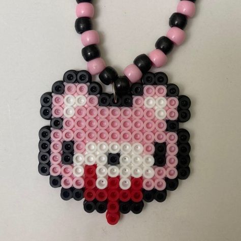 Small Perler Bead Patterns, Melty Bead Designs, Kandi Cuff Patterns, Gloomy Bear, Pearl Beads Pattern, Perler Ideas, Easy Perler Beads Ideas, Hamma Beads, Hama Beads Design