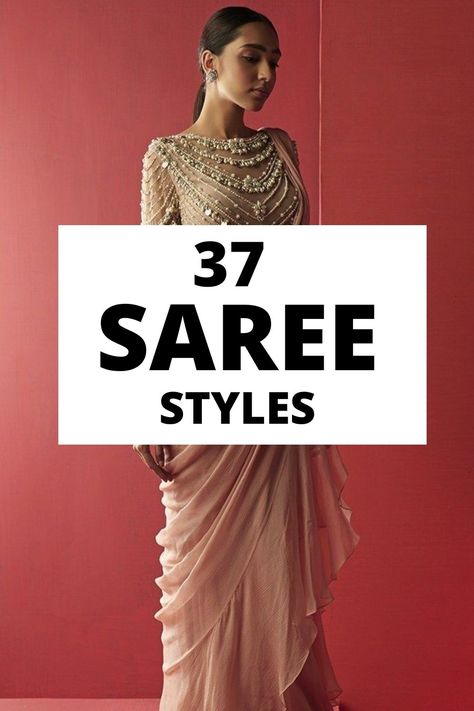 Styling Saree In Different Ways, Different Ways Of Wearing Saree, Different Ways To Wear Saree, Different Saree Draping Styles Indian, Ways To Drape A Saree, Sari Draping Styles, Different Saree Draping Styles, How To Wear A Sari, Drape Sarees