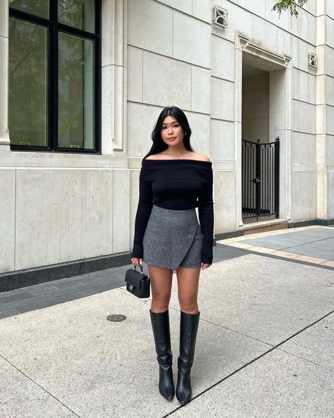 26 Chic Women's Boots for Fall 2024: Trends, Chelsea Styles & Casual Outfits Fall Coat Outfit, Off The Shoulder Top Outfit, Knee Boots Outfit, Looks Pinterest, Boots For Fall, Fall Trends Outfits, Simple Fall Outfits, Winter 22, Stylish Eve