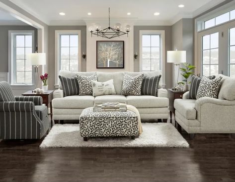 Our Favorite Cozy Living Room Ideas for Your Home Transitional Sofa, Star Furniture, Southern Home, A Living Room, Cozy Living Rooms, Cozy Living, Decoration Design, Room Set, Living Room Sets