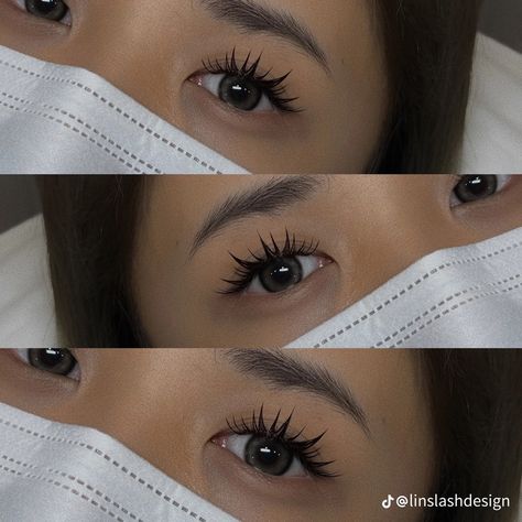 Lash Extensions Monolid, Lash Extensions Monolid Eyes, Aesthetic Lash Extensions, Monolid Eyes, Tiktok Aesthetic, Fake Eyelashes, Lash Extensions, Eyelashes, Lashes