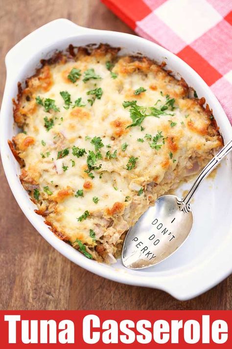 Low Carb Keto Tuna Casserole | Healthy Recipes Blog Tuna Casserole Healthy, Keto Tuna Casserole, Healthy Tilapia, Keto Tuna, Tilapia Fish, Low Carb Casseroles, Tuna Casserole, Carb Snacks, Healthy Casseroles