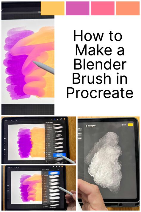 Free Blending Brushes For Procreate, How To Blend Colors On Procreate, Procreate Blending Brushes Free, How To Blend Procreate, Blending Brush Procreate, How To Blend On Procreate, Diy Procreate Brush Tutorial, Blend Brush Procreate, How To Make Procreate Brushes Tutorials