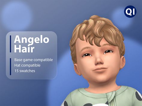 Hair For Sims 4, The Sims 4 Bebes, Toddler Hairstyles Boy, Sims 4 Hair Male, Sims 4 Piercings, Medieval Hairstyles, Free Sims, Sims 4 Toddler, Sims Hair