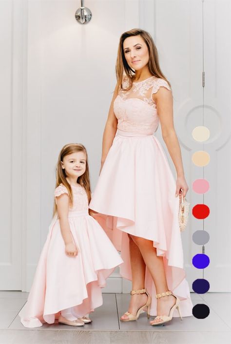 Mother Daughter Matching Shirts, Baby Party Dress, Civil Wedding Dresses, Mommy Daughter, Fancy Blouses, Fancy Blouse Designs, Civil Wedding, Mother And Daughter, Girl Mom