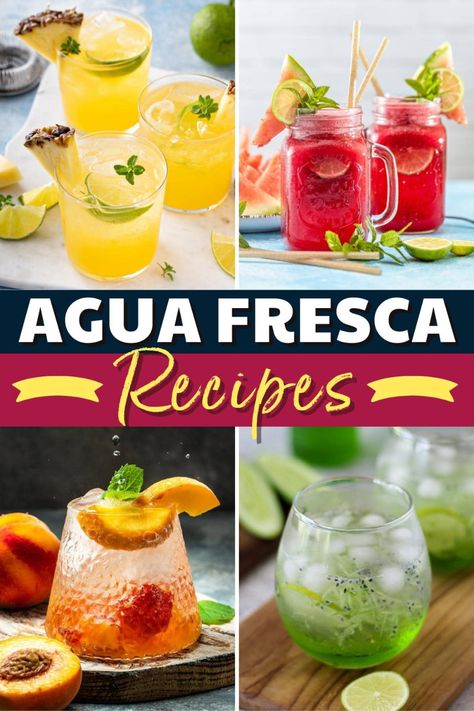 Upgrade your water with these agua fresca recipes! From watermelon to strawberry to pineapple, each one is such a delight. Watermelon Water Recipe, Aqua Fresca Recipes, Watermelon Aqua Fresca, Fresca Recipes, Aqua Fresca, Watermelon Agua Fresca, Homesteading Recipes, Agua Fresca Recipe, Watermelon Water