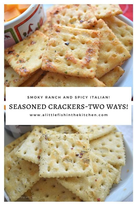 easy seasoned crackers sit on white plate with a small bowl of cheese cubes on the side. What To Do With Saltine Crackers, Seasoned Saltine Crackers No Bake, Savory Party Cracker Seasoning Recipe, Oyster Crackers Italian Seasoning, Club Cracker Recipes Snacks, Seasoned Saltines Recipe, Saltine Crackers Seasoned, Ranch Saltine Cracker Recipes, Spicy Saltine Cracker Recipes