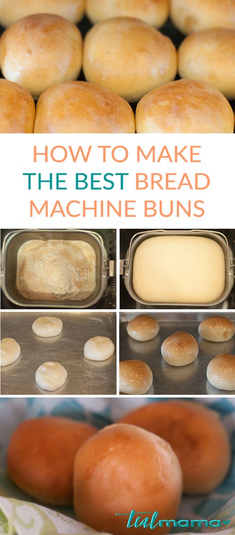 Easy Bread Machine Rolls, Bread Machine Buns Recipes, Bread Maker Buns Recipe, Bread Maker Buns, How To Use A Bread Machine, Breadmaker Buns, Bread Machine Buns Dough, Buns In Bread Machine, Breadmachine Bread Recipes