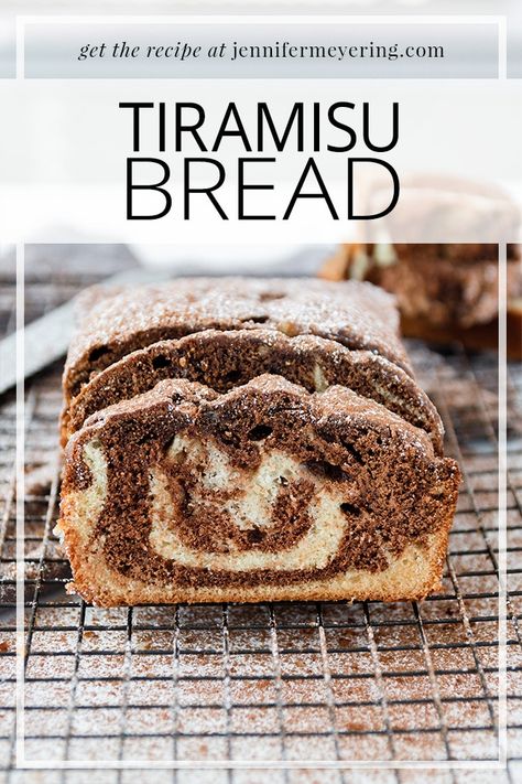 Soft and sweet bread with distinct flavors of espresso coffee and mascarpone cheese - a new twist on the classic tiramisu. Bread Loaf Ideas, Mascarpone Bread, Bread Flavor Ideas, Espresso Bread, Portuguese Deserts, Cheesecake Factory Bread, Low Cal Chocolate, Dessert Bread Recipes, Dessert Favorites