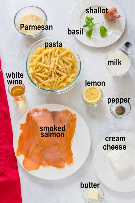 Pasta With Smoked Salmon Recipe, Smoked Salmon Pasta Recipes No Cream, Smoked Salmon Fettuccine, Pasta Smoked Salmon, Recipe With Smoked Salmon, Smoked Salmon And Rice, Smoked Pasta, Smoked Salmon Pasta Recipes, Pasta With Smoked Salmon