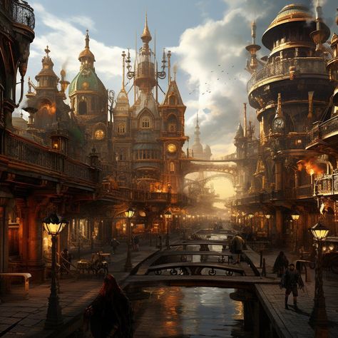 Breath-taking Steampunk City, Industrial Vintage Victorian Buildings Printable Artwork Bundle, Steampunk Atmosphere, Steampunk Landscape, Victorian Architecture, Vintage house, Victorian house, ai art, industrial Buildings, Steampunk Buildings VERY HIGH DEFINITION! HOW TO USE DIGITAL FILES: -Download the file/s you most like on the shop: https://www.etsy.com/shop/TheArtImpulse -Use the downloaded file to create your unique and personalized clothes, mugs, wallpapers, forniture, accessories, calen 20s Steampunk, Steam Punk City, Steampunk Landscape, Steampunk Castle, Steampunk Village, Steampunk Concept Art, Victorian Steampunk Aesthetic, Japanese Steampunk, Steampunk Tank