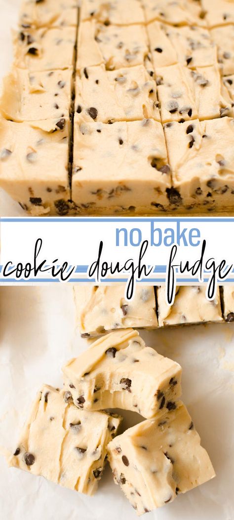 Flavored Fudge, Cookie Dough Vegan, Eggless Cookie, Creamy Fudge, Eggless Cookie Dough, Cookie Dough Fudge, Homemade Fudge Recipes, Fudge Recipes Easy, Dessert Aux Fruits