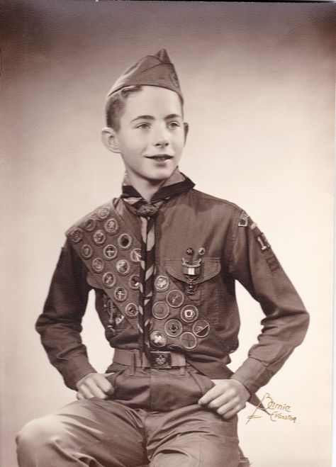 Circa 1950s-early 60s Eagle Scout Photo. Semper Paratus, Boy Scout Uniform, Harrison Marks, Eagle Scouts, Vintage Boy Scouts, Scout Uniform, Early 60s, Animal Study, Eagle Scout