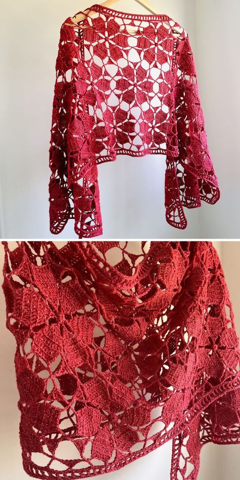 Lace Poncho Crochet Pattern, Christmas Shawl Crochet, Knitting Wrap Patterns Free, Free Lacy Crochet Patterns, Crochet Lace Poncho Free Pattern, Crochet Leaf Shawl Free Pattern, Crochet Chart Pattern Free, Lace Crochet Shawl Pattern Free, Crochet Lace Squares Pattern Free