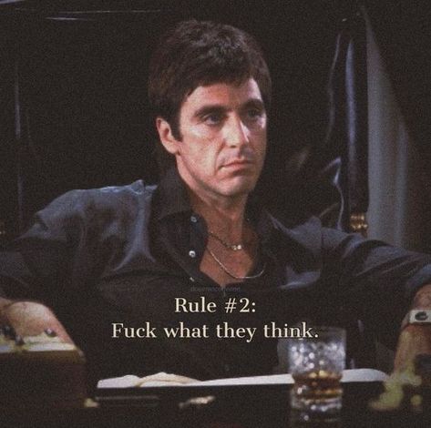 Ruthless, unpredictable, and driven mad by power, Tony Montana is a once-in-a-lifetime character who was too big for this world 🌎⁠ Michael Corleone Quotes, Montana Quotes, Scarface Quotes, Mafia Quote, Godfather Quotes, Cinema Quotes, Gangsta Quotes, Powerful Inspirational Quotes, Man Up Quotes