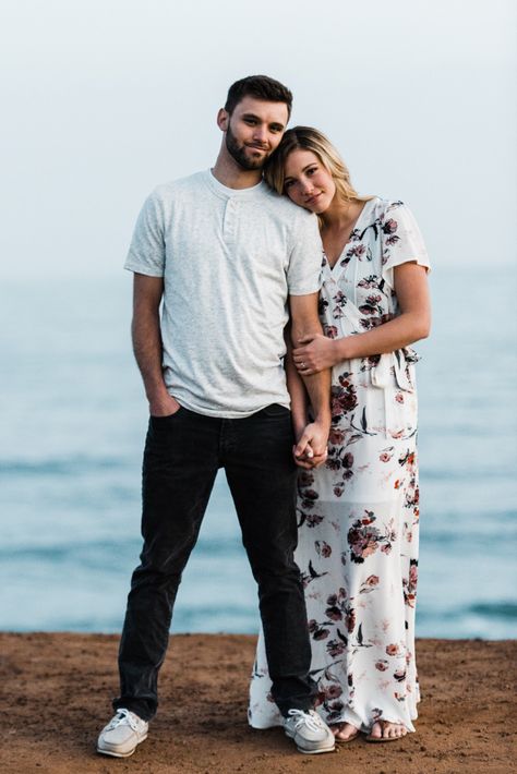 Photo Poses With Husband, Photoshoot Ideas Husband And Wife, Husband And Wife Beach Pictures, Husband Wife Poses Couple, Husband And Wife Outdoor Pictures, Wife And Husband Photoshoot, Husband Wife Beach Pictures, Husband Wife Family Photos, Posing With Husband