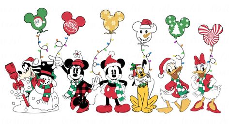 Disney Christmas Widgets, Mickey Mouse Snowman, Mickey And Friends Christmas, Mickey Mouse Crafts, Disney Merry Christmas, Disney Pixar Characters, Disney Christmas Shirts, Disney World Christmas, Disney Logo