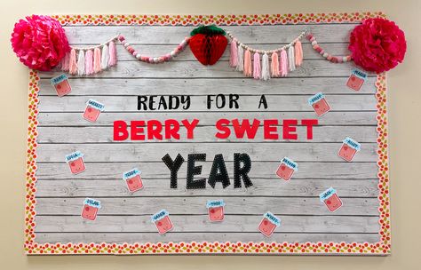 Strawberry
Jam
Back to School
Bulletin Board
Toddler
Preschool
School Strawberry Bulletin Board, Back To School Bulletin Boards, School Bulletin Boards, Classroom Door, Future Classroom, Strawberry Jam, Bulletin Boards, Bulletin Board, Classroom Ideas