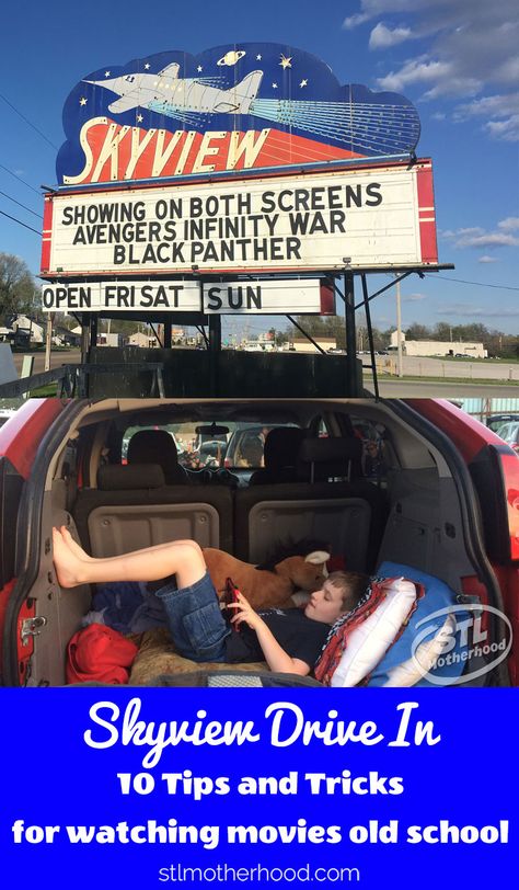 Summer time blockbusters are just better at the Drive In! Here's a few tips for visiting the last drive in movie screen in the St. Louis area. Belleville Illinois, Missouri Travel, Drive In Movie Theater, Outdoor Fun For Kids, Good Drive, Summer Fun For Kids, Drive In Theater, Weekend Activities, Bug Spray