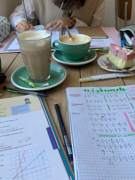 Aesthetic Cafe Studying, Study Dates With Friends, Studying In A Coffee Shop, Study Dates Aesthetic, Study Buddy Aesthetic, Cafe Studying Aesthetic, Study Cafe Aesthetic, Studying At Cafe, Cute Studying