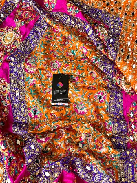 Pakistani Mirror Work Dupatta, Mirror Dupatta, Multicolor Dupatta, Mirror Work Dupatta, Orange Dupatta, Colorful Mirror, Phulkari Dupatta, Pearl Work, Velvet Shawl