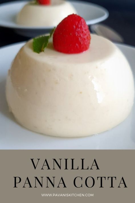 Panacota Recipe, Vanilla Panna Cotta, Panna Cotta Recipe, Milk And Sugar, Italian Dessert, Spiralizer Recipes, Cook Recipes, Creamy Desserts, Delicious Snacks Recipes