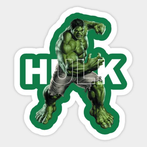 HULK - Hulk - Sticker | TeePublic Hulk Stickers, Hulk Hulk, Hulk, Sticker Design, Magnets, Mario Characters, Sticker Designs