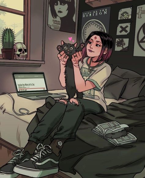 Cute Comic Art, Titans Characters, Titans Fanart, Gabriel Picolo, Raven Fanart, Rachel Roth, Starfire And Raven, Raven Beast Boy, Phone Widgets