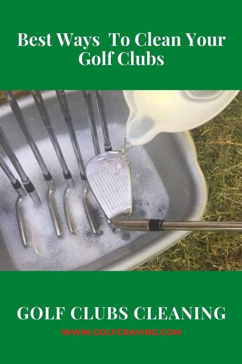 Best Ways to clean your golf clubs content provides the golfers useful information about cleaning their precious golf clubs in a right and effective way. How To Clean Golf Clubs, Cleaning Golf Clubs, Golf Supplies, Golfing Tips, Golf Clubs For Beginners, Golf Basics, Famous Golfers, Golf Etiquette, New Golf Clubs