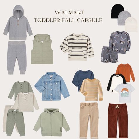 Toddler Boy Fall Capsule Wardrobe, Toddler Boy Clothes Fall, Packing Capsule Wardrobe, Toddler Fall Fashion, Pack List, Packing Wardrobe, Barbie Kids, Toddler Boy Clothes, Boys Closet