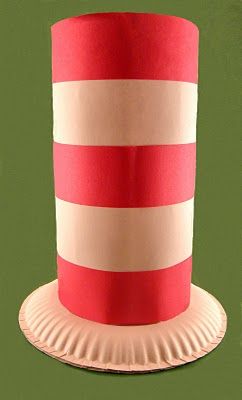 Cat in the Hat HAT! I think all kindergarten teachers should make one! Just need to figure out how to keep it on unless is just decoration... Cat In The Hat Hat, Doctor Suess, Dr Seuss Hat, Dr Seuss Activities, Dr Seuss Crafts, Crazy Hat, Seuss Crafts, Seuss Classroom, Dr Seuss Week