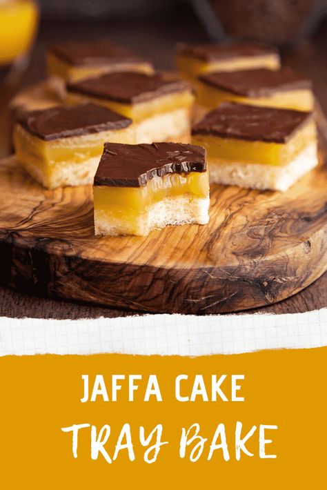 Jaffa Cakes Recipe, Jaffa Cake Birthday Cake, Jaffa Cake Cake, English Traybake, Cake Traybake, Jaffa Cake Recipe, Traybake Recipes, Traybake Cake, Cake Sheet