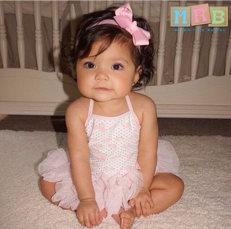 Mexican, Caucasian & African American Camila - 7 Months White And Mexican Babies, Mexican Baby Girl, Hispanic Babies, 7 Month Baby, Mix Baby Girl, Mexican Babies, Cute Mixed Babies, Mixed Kids, Mixed Babies