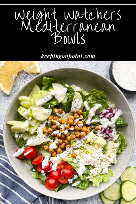 Mediterranean Bowls – Keeping On Point Mediterranean Roast Bowl, Mederteranian Bowl, 5 Minute Mediterranean Bowl, Weight Watchers Mediterranean Recipes, Mederteranian Bowls, Mediterranean Bowls Recipes, Weight Watchers Bowls Recipes, Mediterranean Burger Bowl, Vegan Mediterranean Bowl