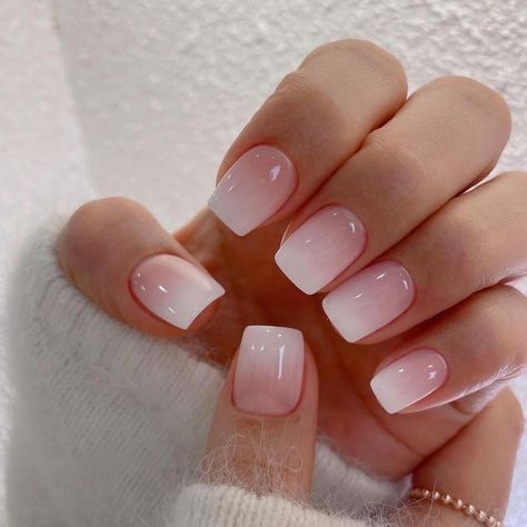 PRICES MAY VARY. 💕【Classic Short Fake Nails Ombre】Step into style with our petite press on french nails glue on designs featuring popular ombre pink.Elevate your look with the fashionable allure of gradient tones,keeping you on point with the latest trends. 💕【Appropriate Curvature Design】KQueenest ombre acrylic nails press on provide optimal coverage,ensuring a perfect fit that resists peeling.Enjoy a flawless and long-lasting french glue on nails short that enhances your nail elegance effortl Nail Colors Square Short, Ombre French Wedding Nails, Cute Pink Ombre Nails, Square Acrylic Nails Wedding, Ombré French Nails Short, Two Tone Ombre Nails, Ombre Nails Bridal, Summer Ombré Nails, 2025 Nail Trends