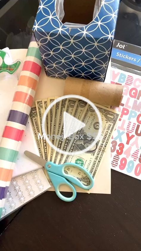 Gift With Money Ideas, How To Make A Money Roll Gift, Cash Gift Box Ideas, Money Gifts Diy, Kleenex Money Gift Tissue Boxes, Cool Money Gift Ideas, Money As Gift Ideas, 40th Birthday Money Gift Ideas, Money Pull Box Diy Birthday