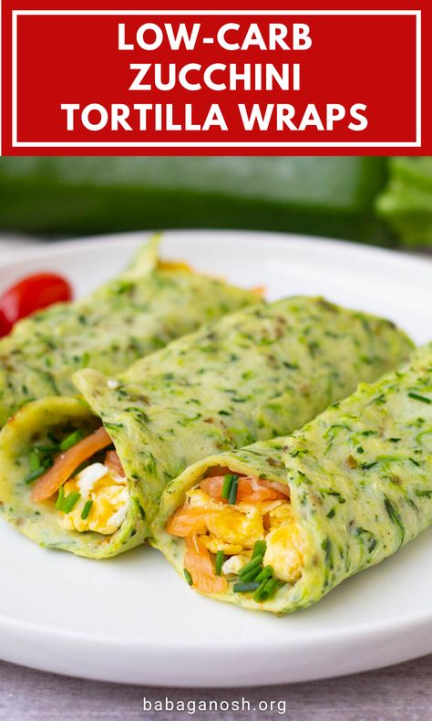 Protein Carb Veggie Breakfast, Zucchini Egg Cheese Wrap, Low Carb Egg Wraps, Los Carb Breakfast, Breakfast Ideas Veggie, Zucchini Tortillas (low Carb + Keto), Healthy Vegetable Breakfast Recipes, Zucchini Tortillas Low Carb, Veggie For Breakfast